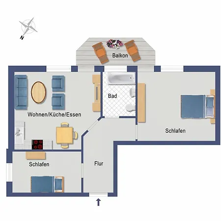 Apartment Haus Hans 03 *